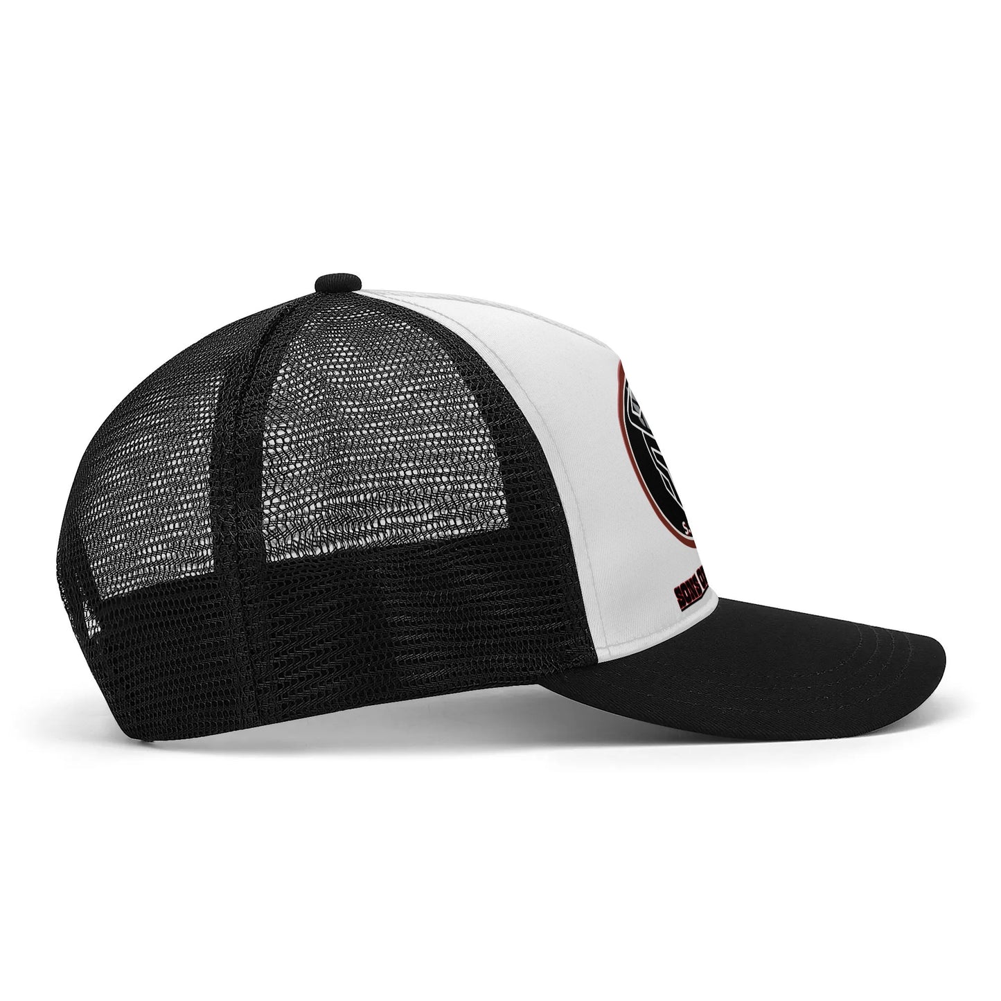 Sons of the Divide- Red logo Mesh Trucker Hat