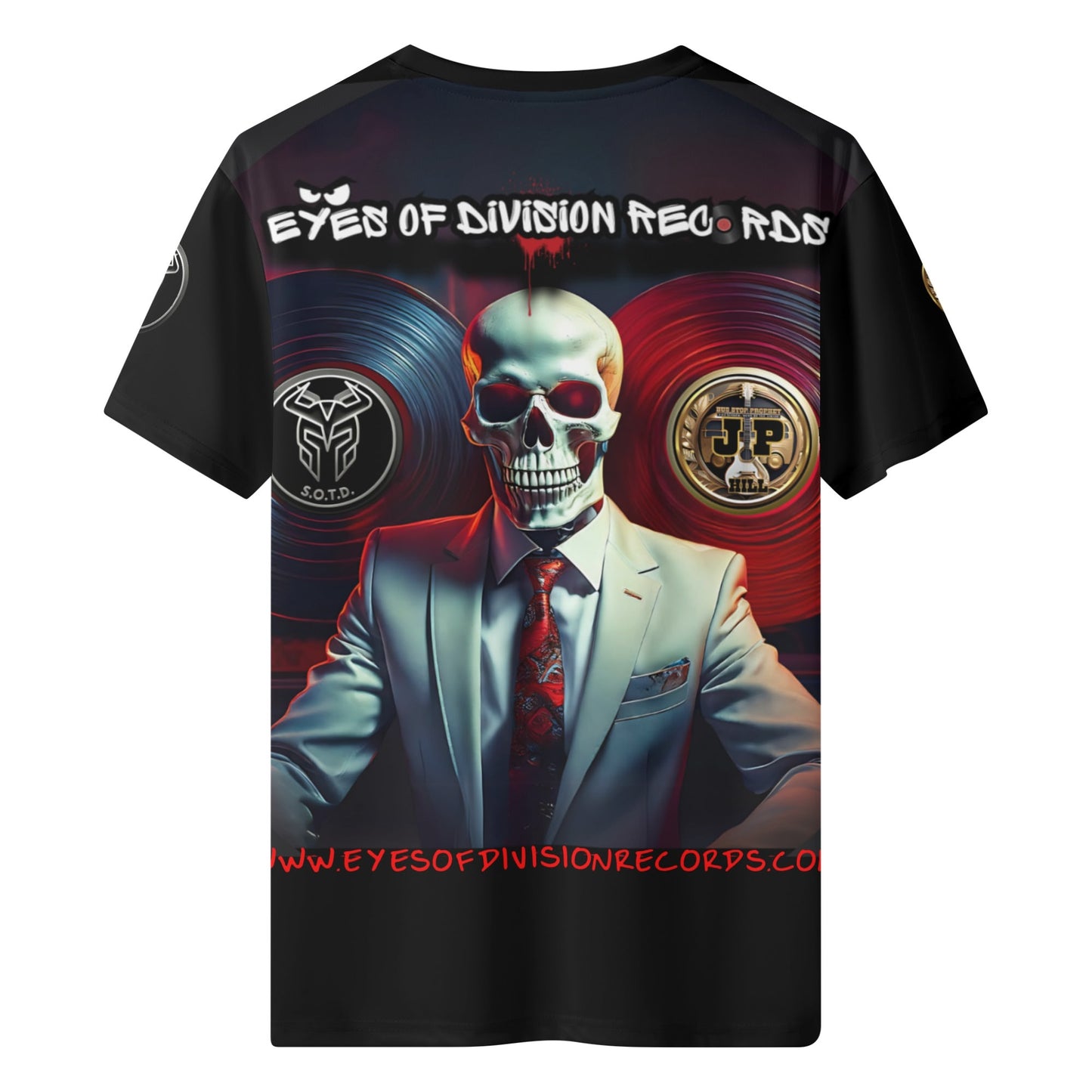 Eyes of Division Records Polyester T-Shirt | High-Quality Fabric | Two-Sided Design | Comfort & Durability | Great for Exercise and Everyday Wear