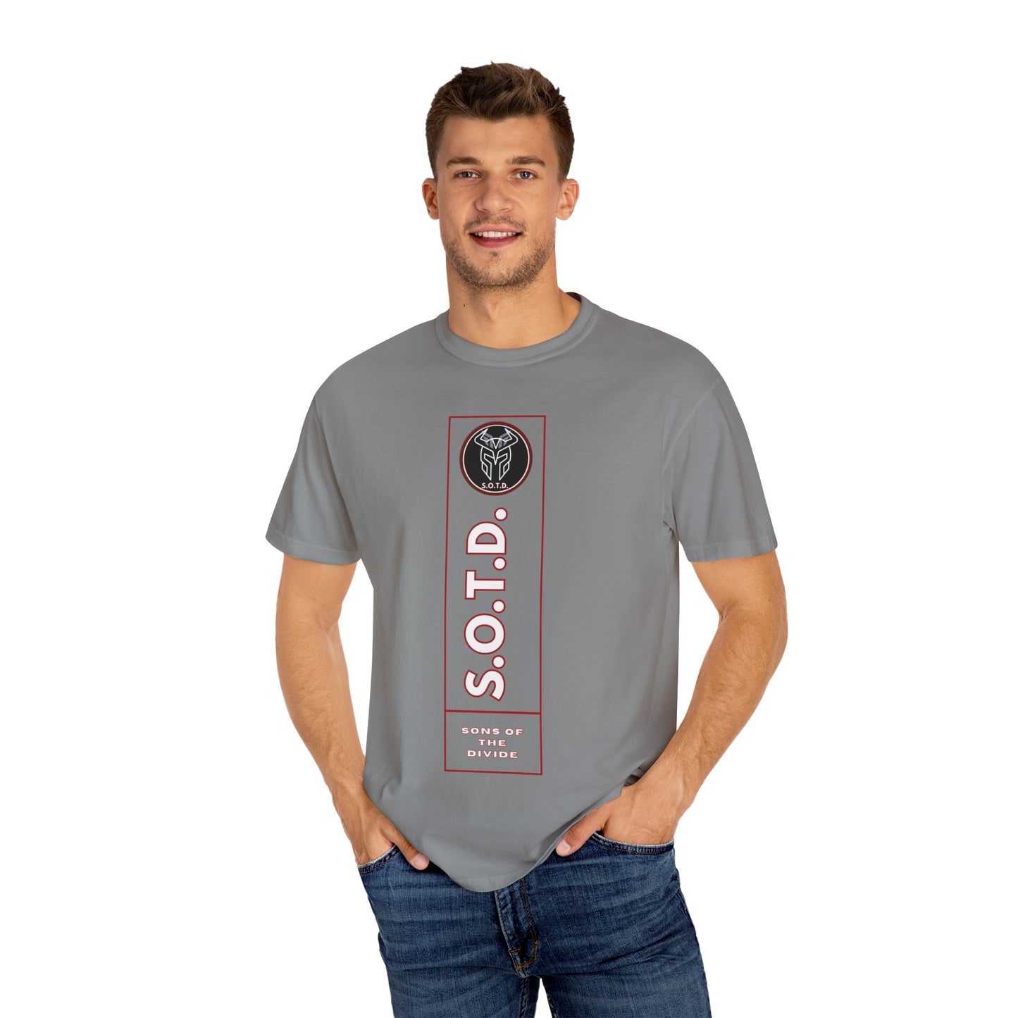 Sons of the Divide- Rectangle Logo- Premium Quality Graphic T-Shirt